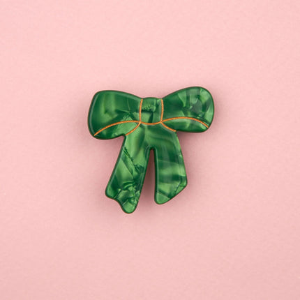NEW Barrette Noeud vert