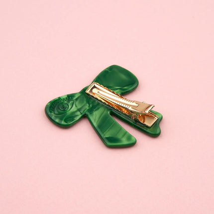 NEW Barrette Noeud vert