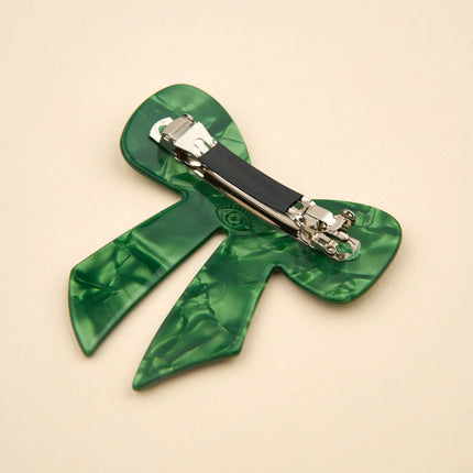 NEW French barrette Noeud vert