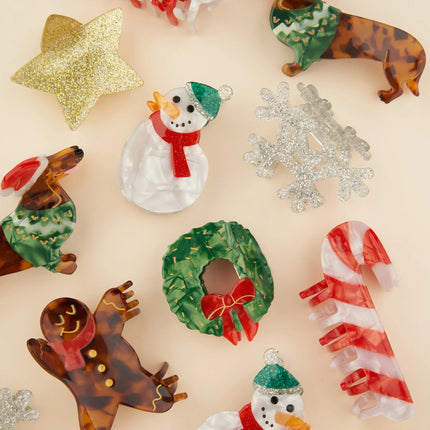 NEW Pince à cheveux Bonhomme de neige