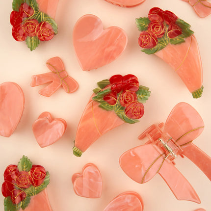 Pince à cheveux Bouquet de rose