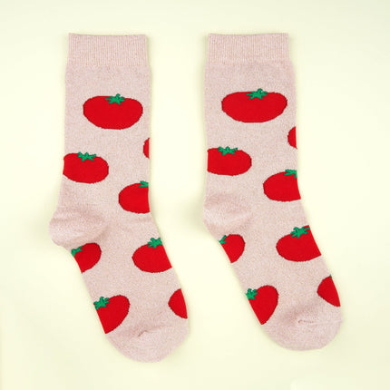 Chaussettes à paillettes Tomates