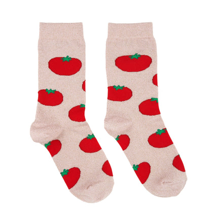 Chaussettes à paillettes Tomates