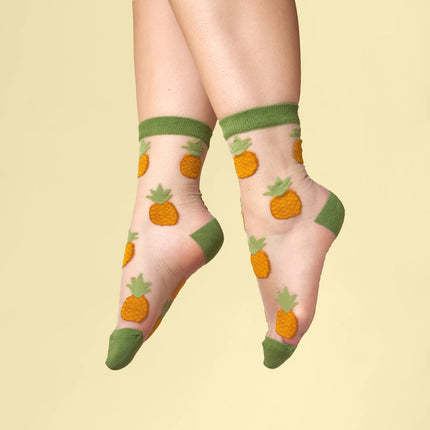NEW Chaussettes transparentes Ananas