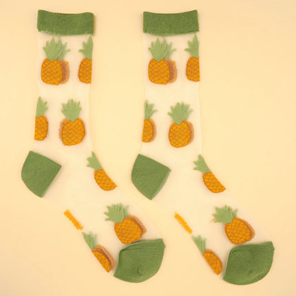 NEW Chaussettes transparentes Ananas
