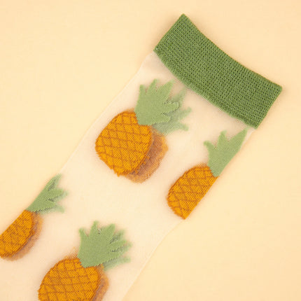 NEW Chaussettes transparentes Ananas