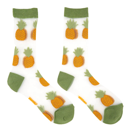 NEW Chaussettes transparentes Ananas