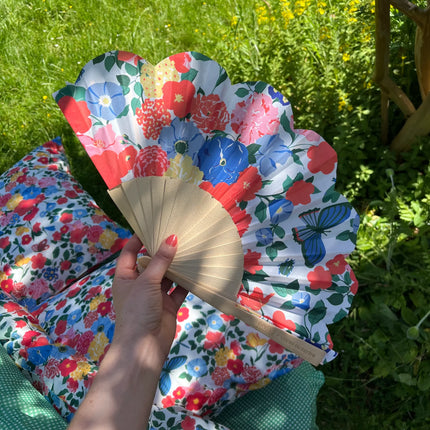 Eventail Bouquet de fleurs