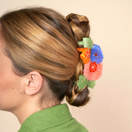 Pince à cheveux Grand bouquet de fleurs Lucas du Tertre