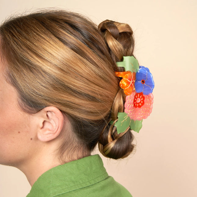 Pince à cheveux Grand bouquet de fleurs Lucas du Tertre