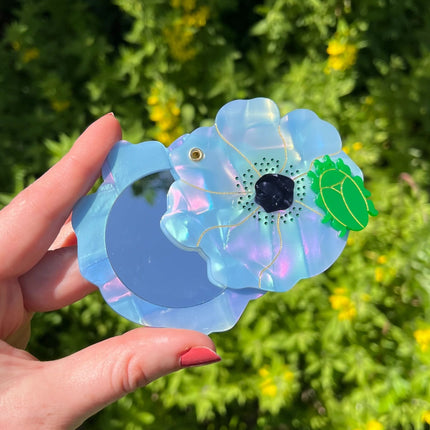 Miroir Fleur bleue