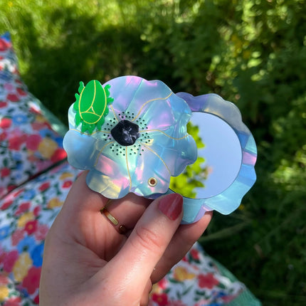 Miroir Fleur bleue