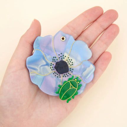 Miroir Fleur bleue