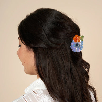 Pince à cheveux Petit bouquet de fleurs Lucas du Tertre