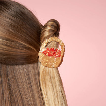 Pince à cheveux Panier de fraises