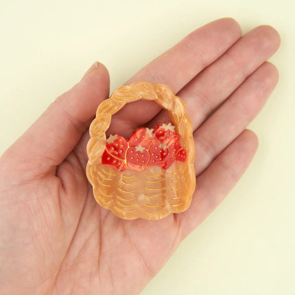 Pince à cheveux Panier de fraises