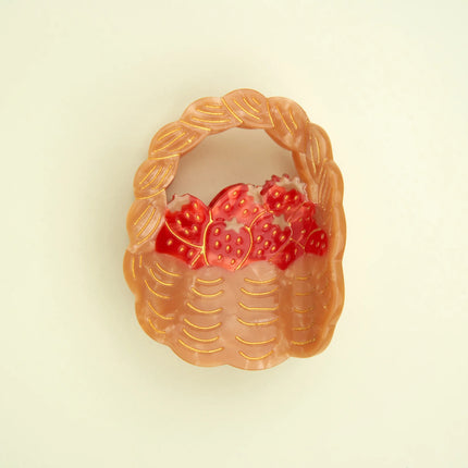 Pince à cheveux Panier de fraises