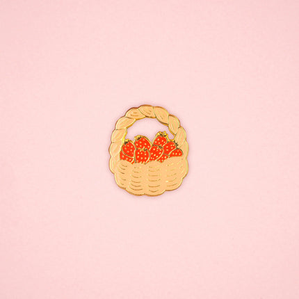 Pin's Panier de fraises