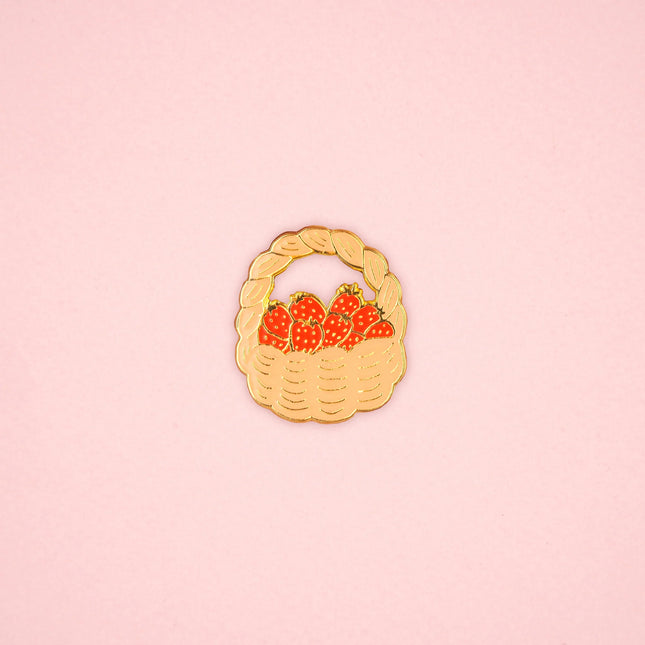 Pin's Panier de fraises