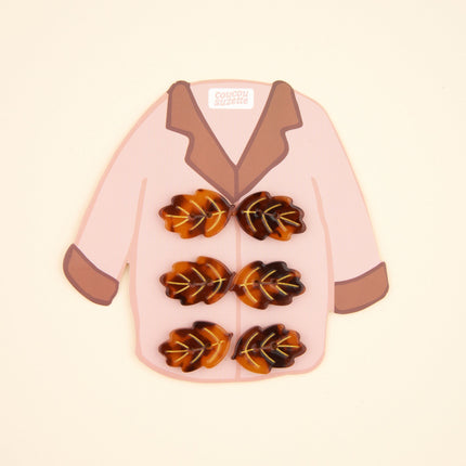 Kit boutons feuille