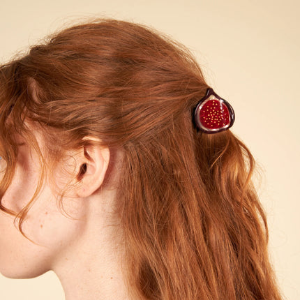 Petite pince à cheveux Figue