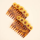 Duo peignes de coiffures Tournesols