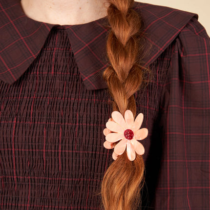 Pince à cheveux Fleur rose
