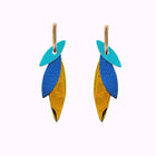Boucles d’oreilles créoles Josefa Bleutés