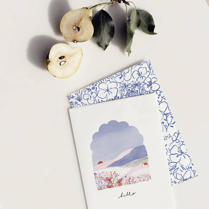 Carte double Bonjour