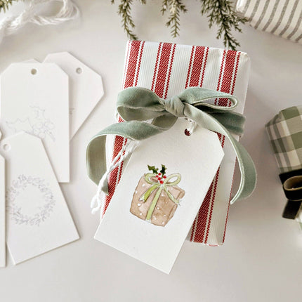 Étiquettes cadeaux de Noël à peindre
