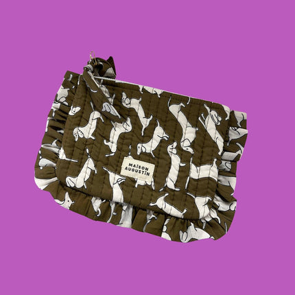 Petite Pochette Teckel Kaki