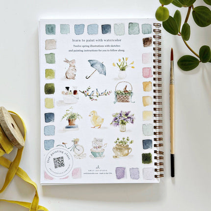 Cahier d'aquarelle Printemps