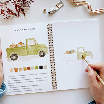 NEW Cahier d'aquarelle d'automne