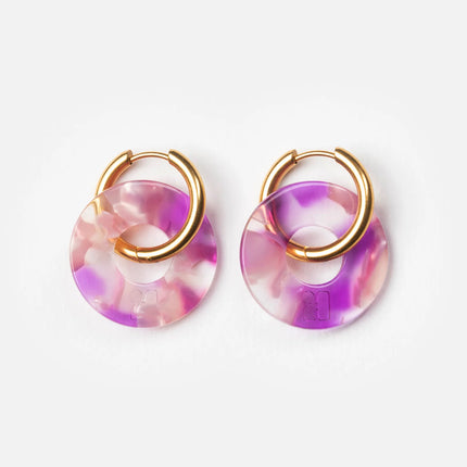 Boucles d'oreilles Donuts Pink