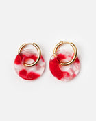 Boucles d'oreilles Donuts Rouge