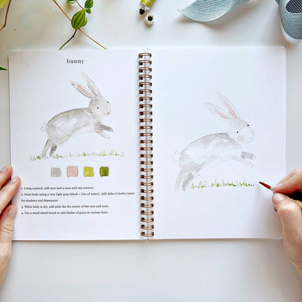 Cahier d'aquarelle Animaux