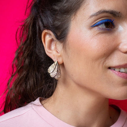 NEW Boucles d’oreilles Ecume Pêche sequins EXCLU BOUTIQUE