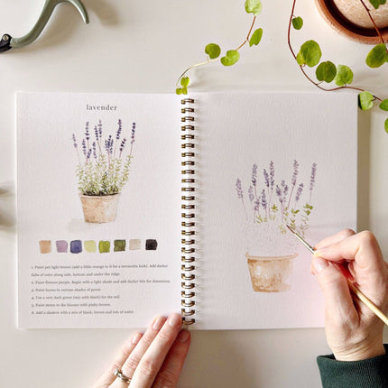 Cahier d'aquarelle Jardin