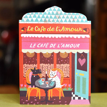 Carte découpée Le Café de l'Amour
