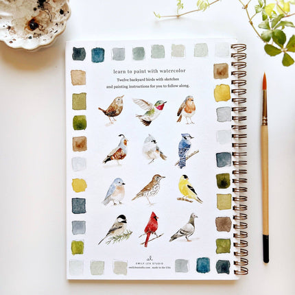 NEW Cahier d'aquarelle Oiseaux