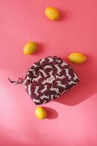 Trousse Make up Teckel Prune