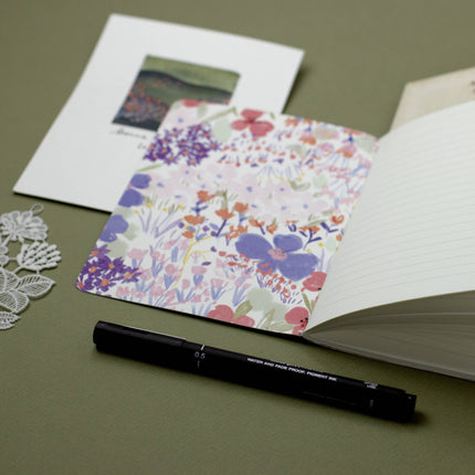Carnet A6 Fleuri 