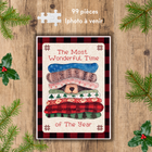 NEW Mini Puzzle 99 pièces - Ollie Pulls De Noel