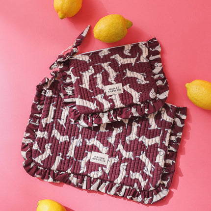 Grande Pochette Teckel Prune