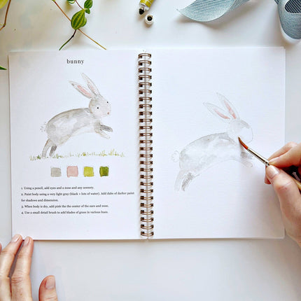 Cahier d'aquarelle Animaux
