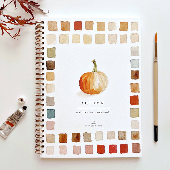 NEW Cahier d'aquarelle d'automne