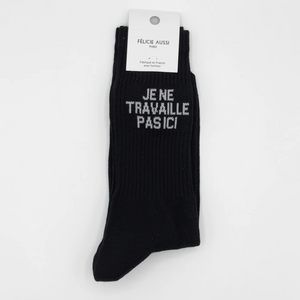 NEW Chaussettes Je ne travaille pas ici (homme) - Felicie Aussi