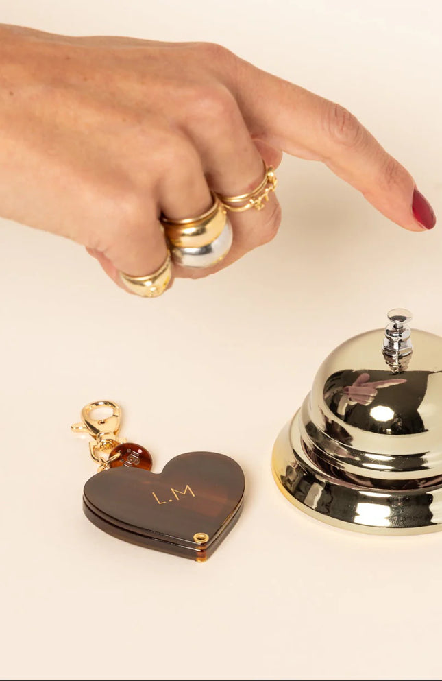 NEW Porte clef miroir coeur coffee bean