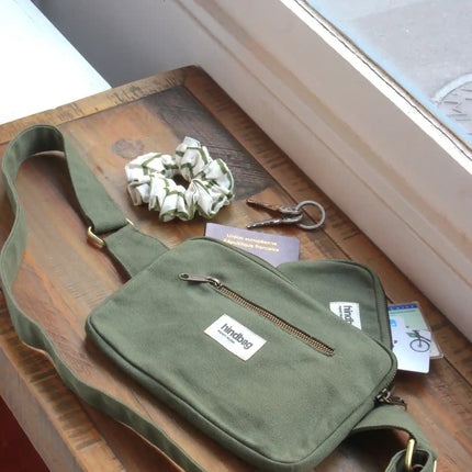NEW Sac banane Harry Olive Hindbag