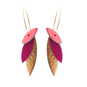 NEW Boucles d’oreilles Demisel - Josepha créoles Rose fuchsia